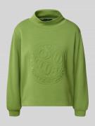 Sweatshirt met structuurmotief