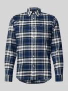 Regular fit flanellen overhemd van puur katoen