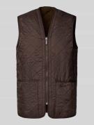 Regular fit bodywarmer met warme fleece aan de binnenkant