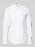 Regular fit overhemdblouse met blinde knoopsluiting