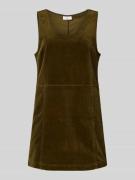 Nauwsluitende mini-jurk van katoenmix