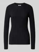 Slim fit shirt met lange mouwen van katoenmix