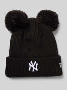 Beanie met labeldetail