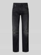 Slim fit jeans van katoenmix