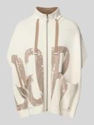 Relaxed fit wollen jack met viscose