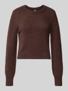Regular fit gebreide pullover met ronde hals, model 'PETRA'