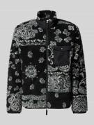 Sweatjack met opstaande kraag