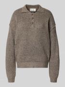 Oversized gebreide pullover met polokraag, model 'Paloma'