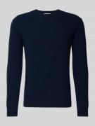 Gebreide pullover met ribboorden