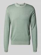 Regular fit gebreide pullover van pure scheerwol, model 'ASTEFO'