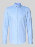 Slim fit zakelijk overhemd van puur katoen