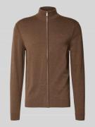 Regular fit gebreid jack van puur katoen