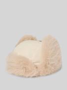 Regular fit muts met imitatiebont, model 'Hawka'