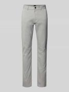 Slim fit chino van katoenmix