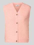 Regular fit mouwloos vest van wolmix