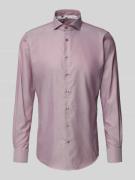 Slim fit zakelijk overhemd van puur katoen