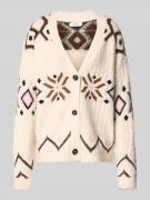 Regular fit gebreid jack met wol, model 'Melpa'