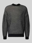 Gebreide pullover met ribboorden, model 'NEELIO'