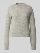 Gebreide pullover met ribboorden