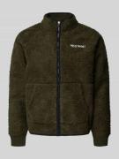 Sweatjack met opstaande kraag