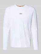 Regular fit shirt met lange mouwen van katoenmix, model 'CHARK'