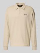 Poloshirt met labelstitching