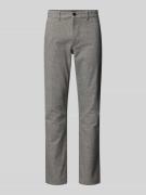 Slim fit chino van katoenmix