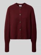 Gebreid jack van wol met ronde hals