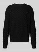 Regular fit pullover in gebreide look
