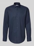 Regular fit zakelijk overhemd met kentkraag