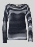 Regular fit shirt met lange mouwen van katoenmix