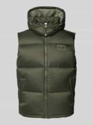 Regular fit bodywarmer met afneembare capuchon
