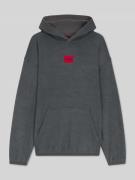 Relaxed fit hoodie met viscose