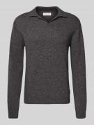 Gebreide pullover van wolmix met polokraag, model 'Karl'