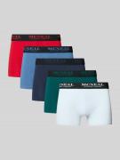 Boxershort met elastische band in een set van 5 stuks