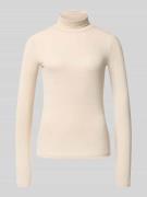 Slim fit turtleneck van viscosemix, model 'LAVA GLITTER'