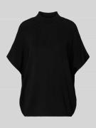 Blouse van viscosemix met opstaande kraag