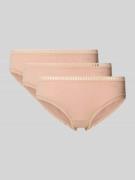 Slip met kant in een set van 3 stuks, model 'GO'