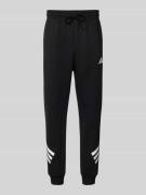 Sweatpants met elastische band en logo