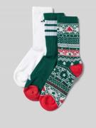 Sokken met labelprint in een set van 3 paar