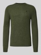 Regular fit gebreide pullover van pure wol