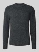 Gebreide pullover met ribboorden, model 'BRIAN'