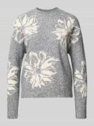 Regular fit gebreide pullover met wol, model 'omea'