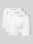 Boxershort met elastische band met label in een set van 3 stuks