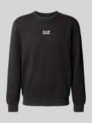 Sweatshirt met labeldetail