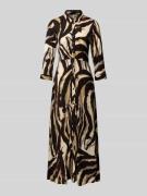 Maxi-jurk met knoopsluiting, model 'SAVANNA'