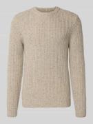 Gebreide pullover van wolmix met ronde hals