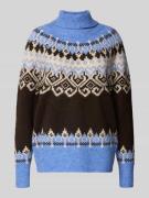 Gebreide pullover met ribboorden, model 'Merla'