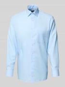 Regular fit vrijetijdsoverhemd met logostitching, model 'New'