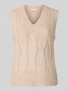 Regular fit spencer van katoenmix met wol